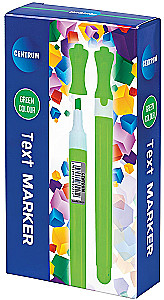 Zakreślacz z pochyloną końcówką, zielony