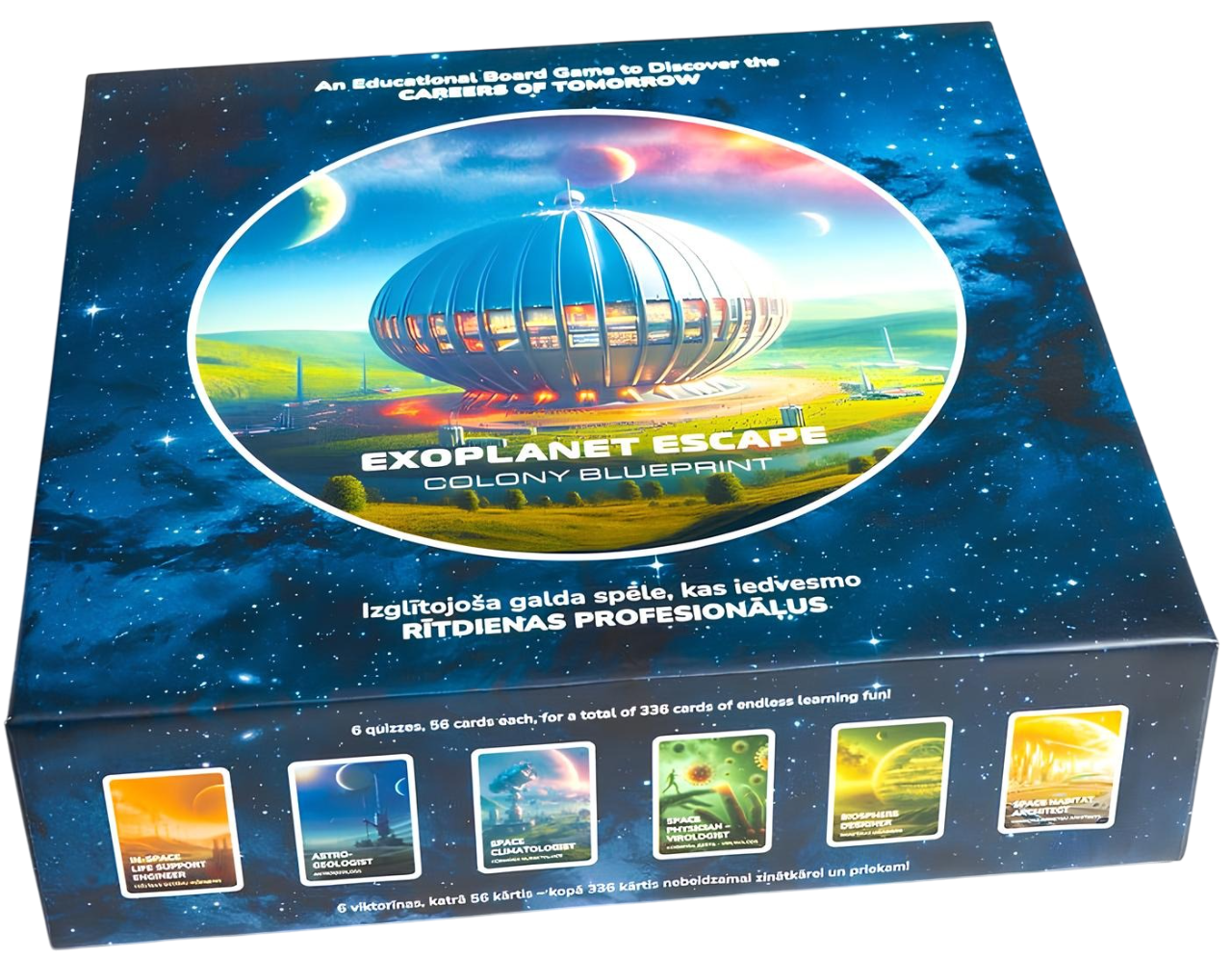 Board game - Exoplanet Escape (Escape from Exoplanet), in Latvian and English languages