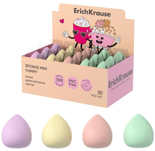 Eraser - Sponge Mini Yummy, assorted