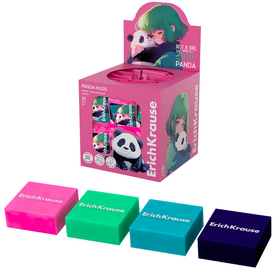 Radiergummi - Panda Umarmungen, im Sortiment