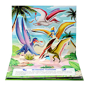 Stebuklingi dinozaurai. Panorama knyga