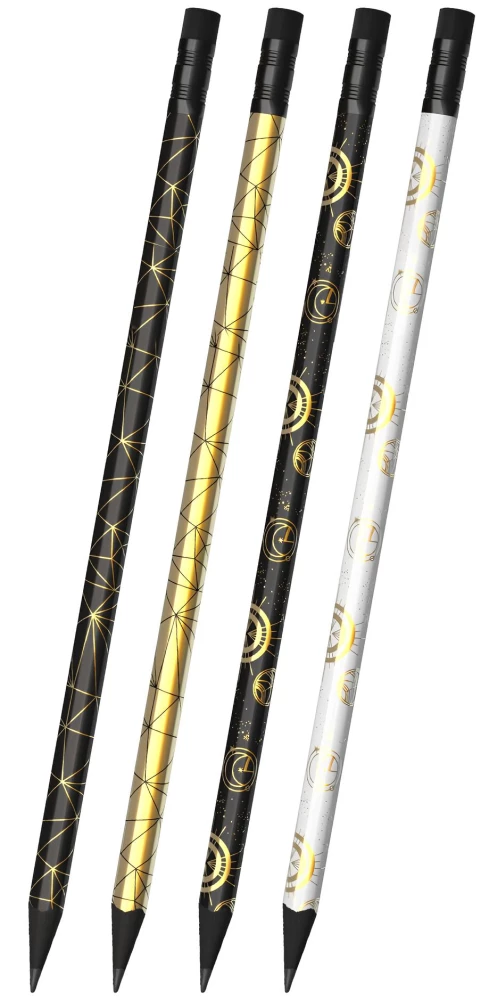 Ołówek grafitowy - Magic Sky, trójkątny, z gumką, w asortymencie