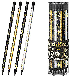 Ołówek grafitowy - Magic Sky, trójkątny, z gumką, w asortymencie