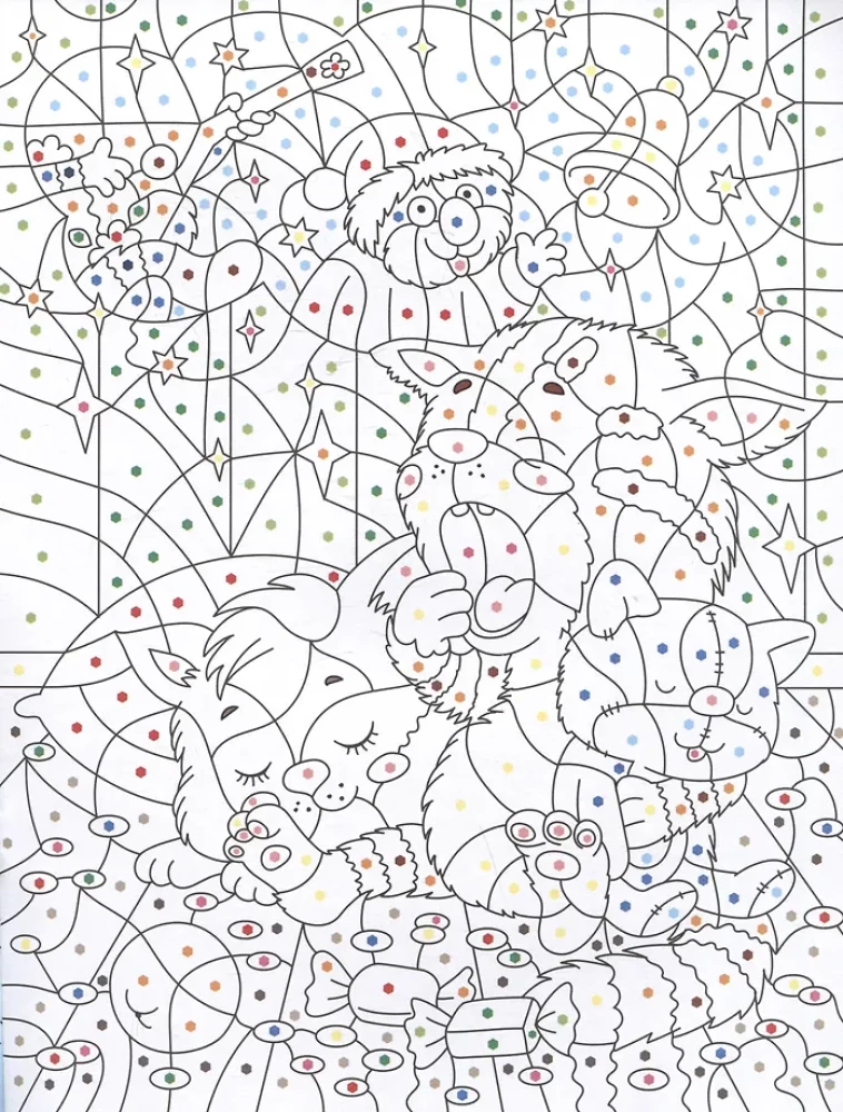 O Fiedzi, Władzku i Tośce. Kolorowanka po numerach