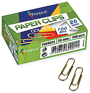 Metal Paper Clips, Gold