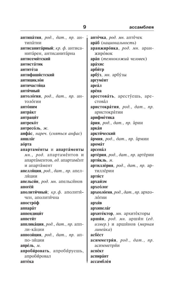 The Russian Language. All Dictionaries in One Book