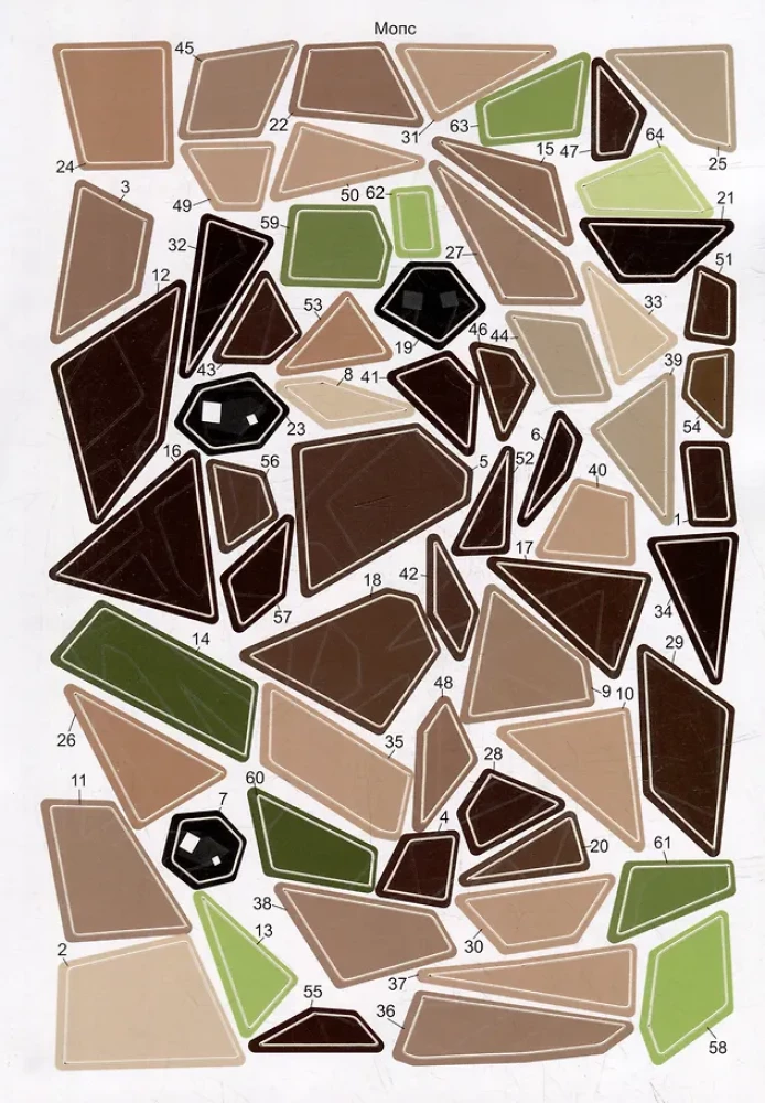 Раскрась по номерам. Собаки