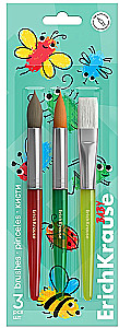 ErichKrause Baby Brushes for Creativity, Synthetic and Pony 3 Pieces