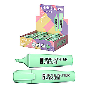 Highlighter ErichKrause Visioline V-12 Pastel, ink color - green