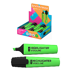 Text marker ErichKrause Visioline V-12 Neon, ink color - green