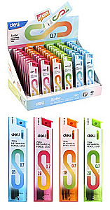 Грифель, для механических карандашей, диаметр грифеля 0,7 мм, 2B, 20 шт