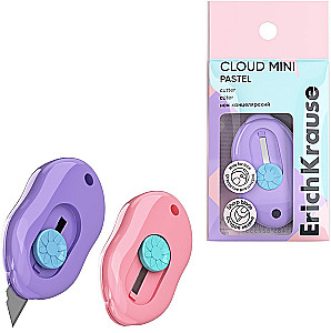 Нож канцелярский - Cloud Mini Pastel, в ассортименте