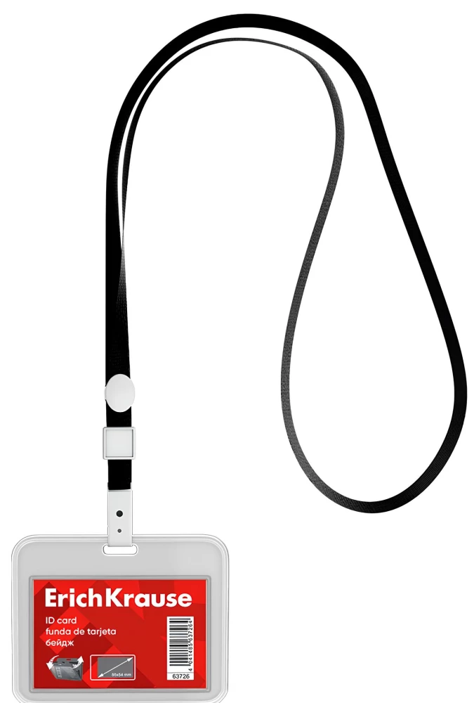 Horizontal badge with ribbon, black