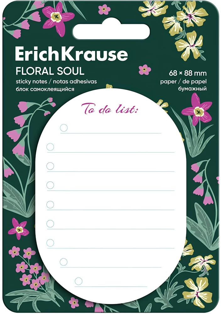 Self-adhesive notepad - Floral Soul, to do list