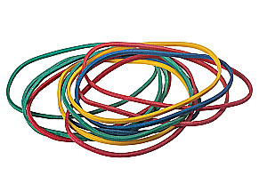 Office rubber bands for money, multicolored