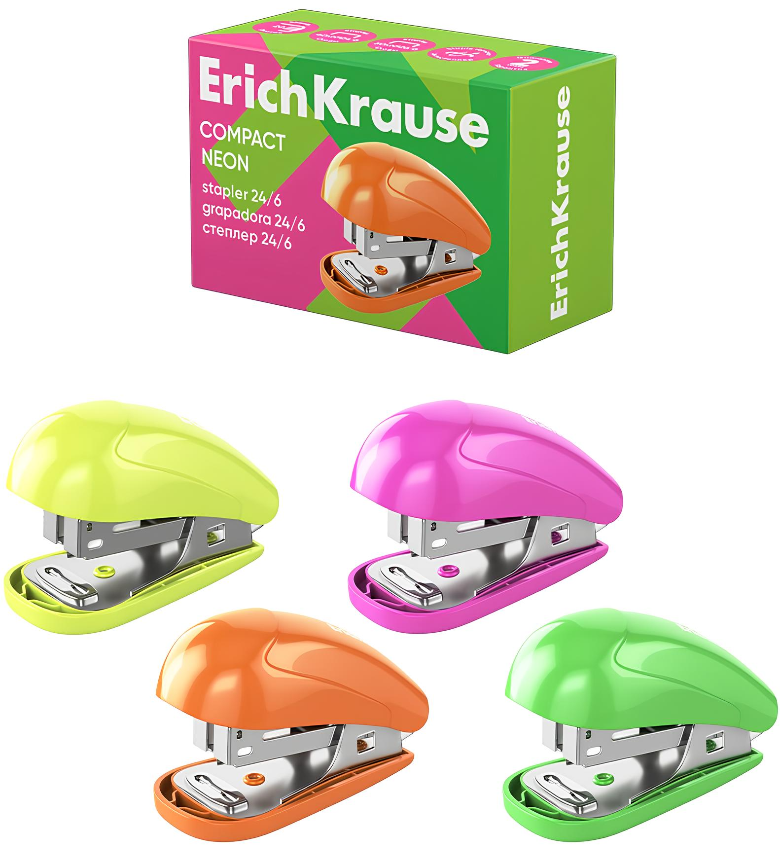 Mini-Heftgerät Nr. 24/6, Nr. 26/6 - Compact Neon, in assortierten Farben