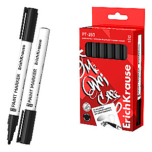 Marker paint with oil-based ink, black