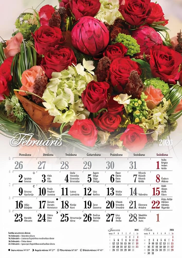 Kalendarz ścienny - Kwiaty 2026
