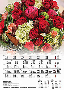 Kalendarz ścienny - Kwiaty 2026