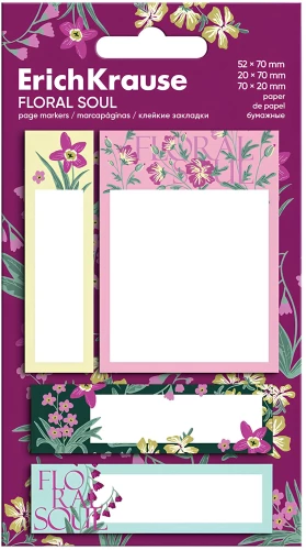 Sticky Paper Bookmarks - Floral Soul