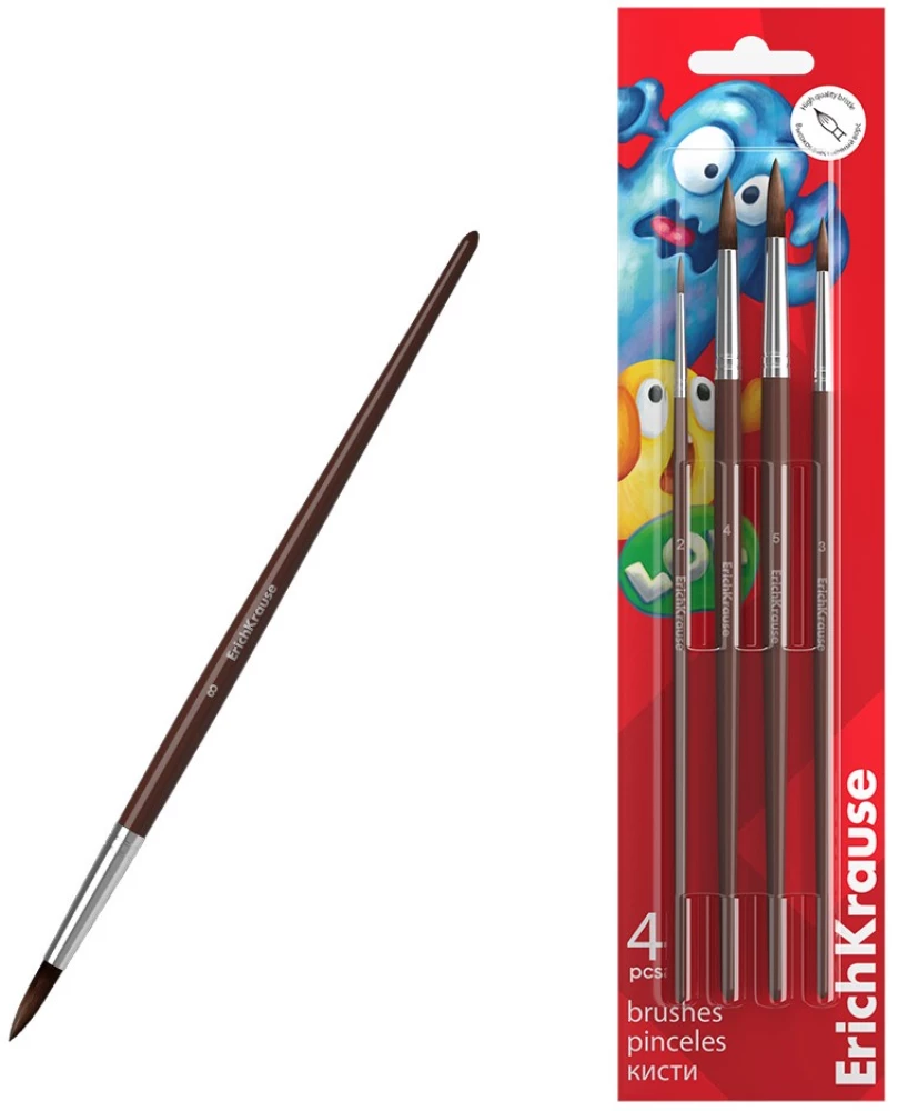 Pony Hair Brush Set - Jolly Friends