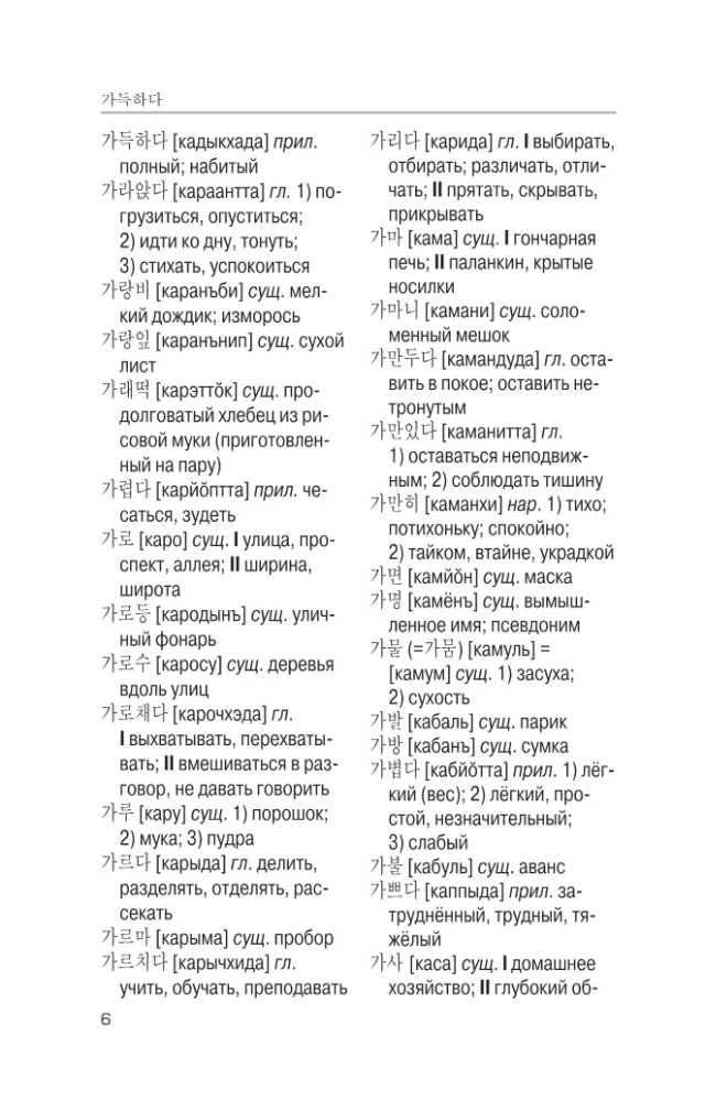 Korean-Russian Russian-Korean Dictionary with Pronunciation