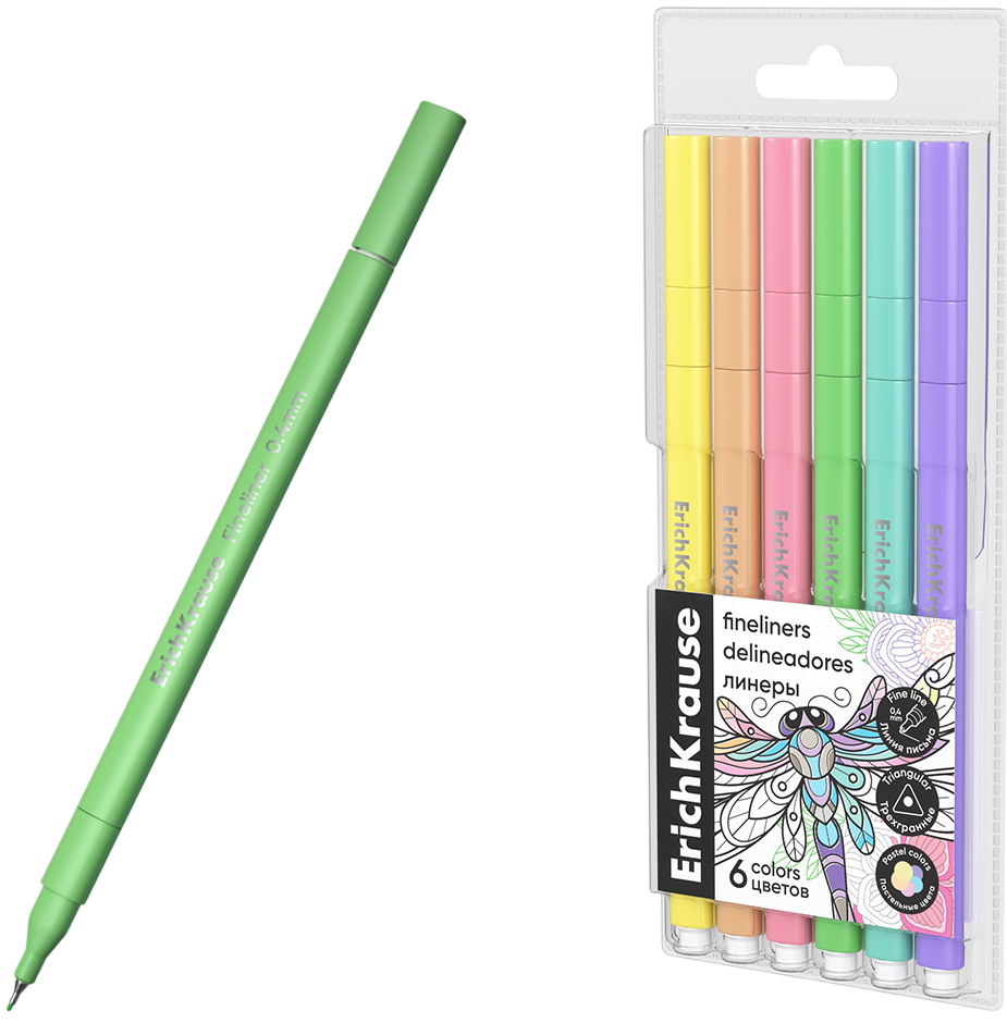 Līneri - Art Spirit Pastel, 6 krāsas