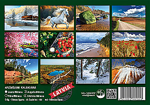 Календарь настенный на 2026 год - Латвия, А5