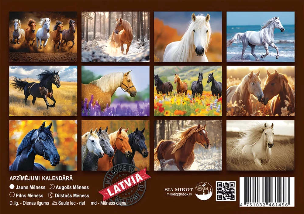 Настенный календарь на 2026 год - Год лошади, А5