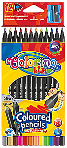Kredki kolorowe z temperówką - Kids, 12 kolorów