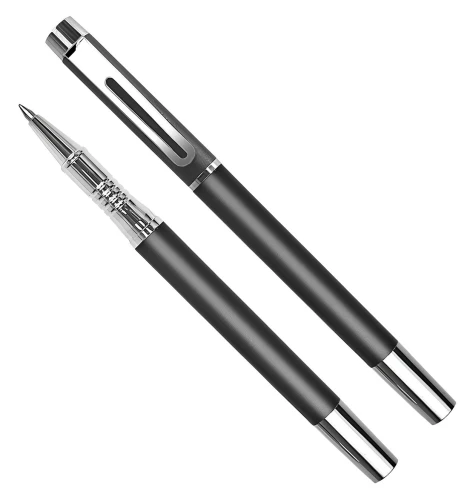 Gēla pildspalva dāvanu iepakojumā, zila