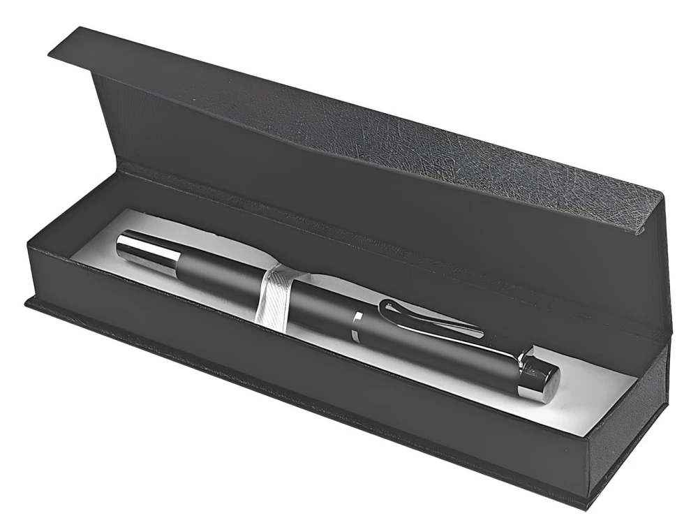 Gēla pildspalva dāvanu iepakojumā, zila