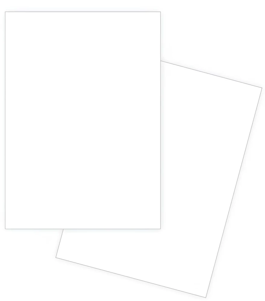 Pašlīmējošās etiķetes, baltas