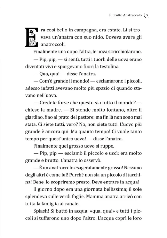 Stebuklingų pasakų pasaulis italų kalba