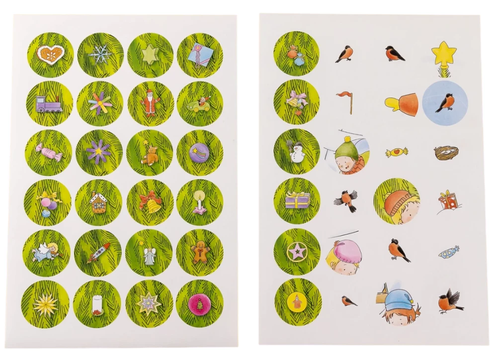 Conni ja Jakob kaunistavad kuuske. Advendikalender väikelastele