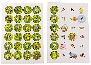 Conni ja Jakob kaunistavad kuuske. Advendikalender väikelastele