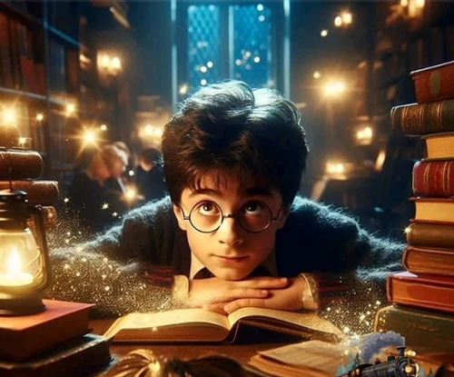 Malerei nach Zahlen 40x50 - Harry Potter Universum? LED-Beleuchtung