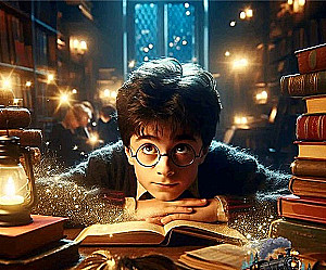 Malerei nach Zahlen 40x50 - Harry Potter Universum? LED-Beleuchtung