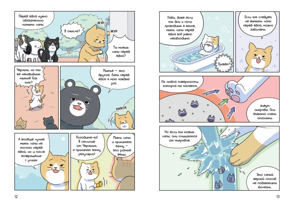 Котёнок Наби. Я умываю лапы!