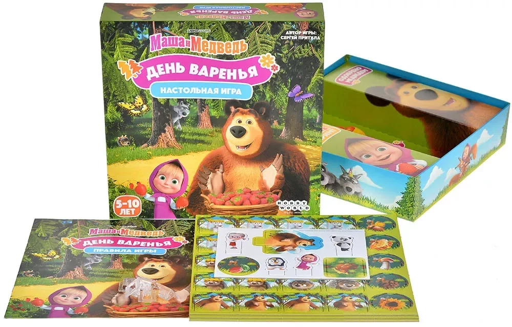 Gra planszowa - Masza i Niedźwiedź. Dzień dżemu