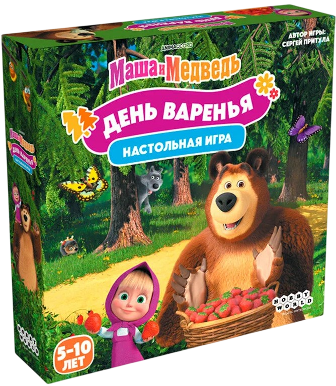 Board Game - Masha and the Bear. Jam Day