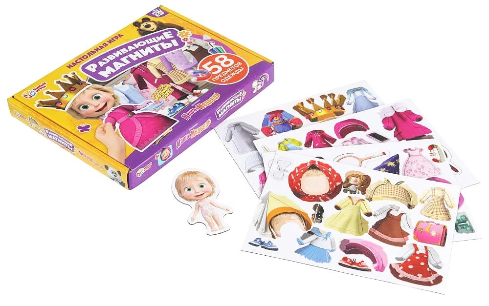 Маша и Медведь. Развивающая игра на магнитах