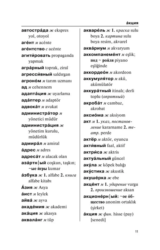 Popular Turkish-Russian Russian-Turkish Dictionary