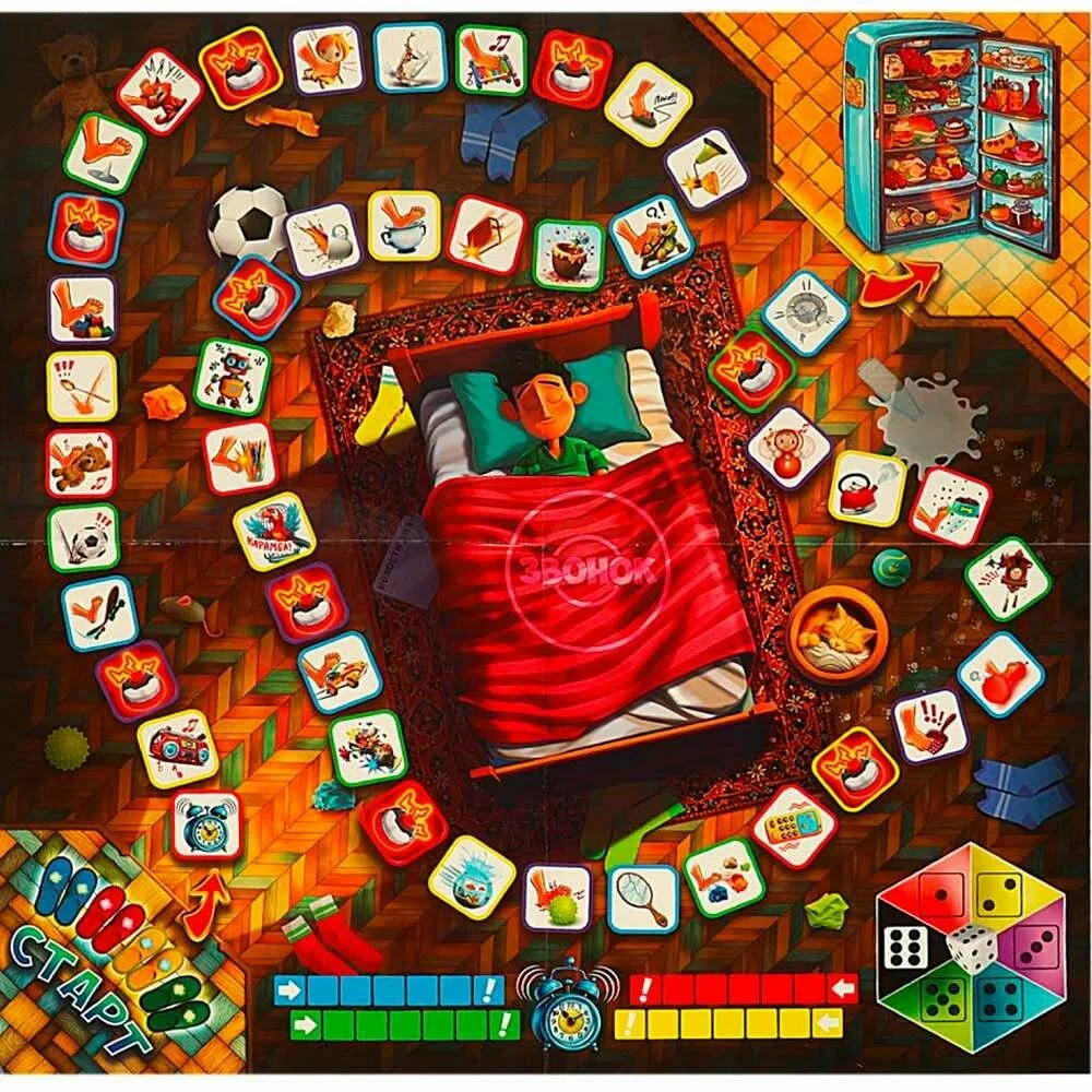 Board Game with a Bell. Don't Wake Daddy!