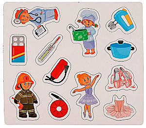Развивающая игра на магнитах. Профессии