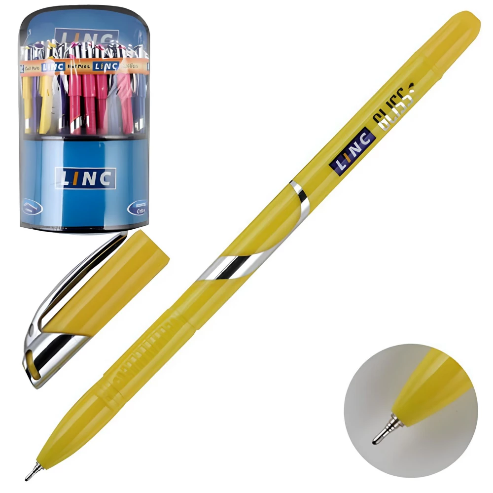 Ручка шариковая - Gliss, синяя, в ассортименте