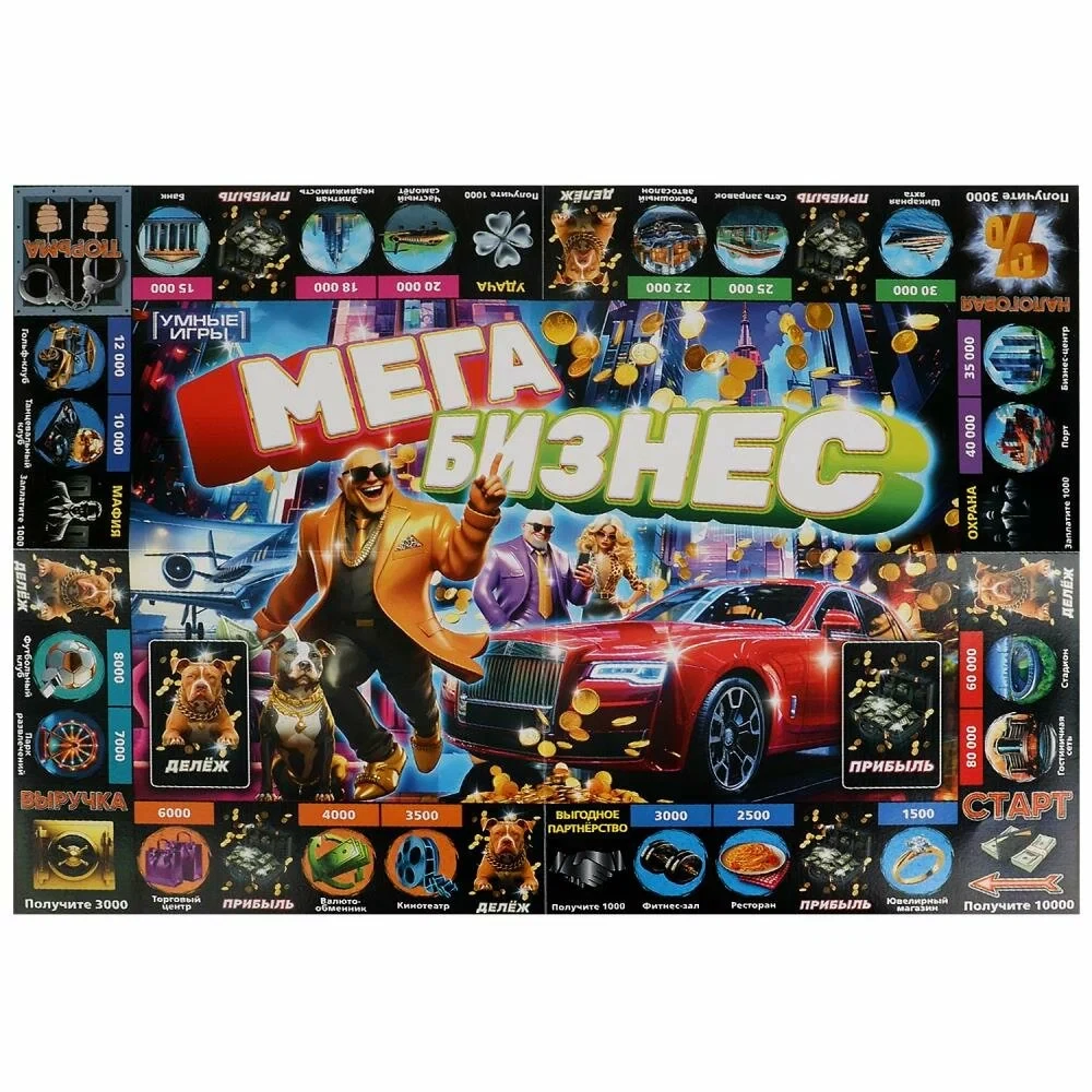 Board game. Millionaire. Mega Business