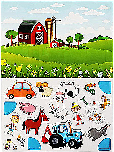 Развивающая игра для детей - Синий трактор. Истории на магнитах