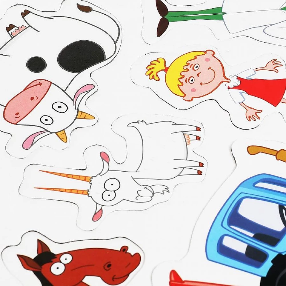 Развивающая игра для детей - Синий трактор. Истории на магнитах