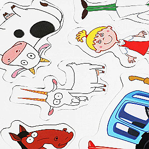 Развивающая игра для детей - Синий трактор. Истории на магнитах